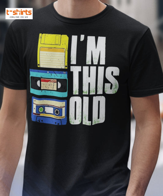 I’m This Old Retro Vintage T-Shirt - Maroon - T-Shirts Online