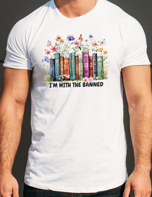 I'm with the Banned T-Shirt | Graphic Political Tee - Black - T-Shirts Online