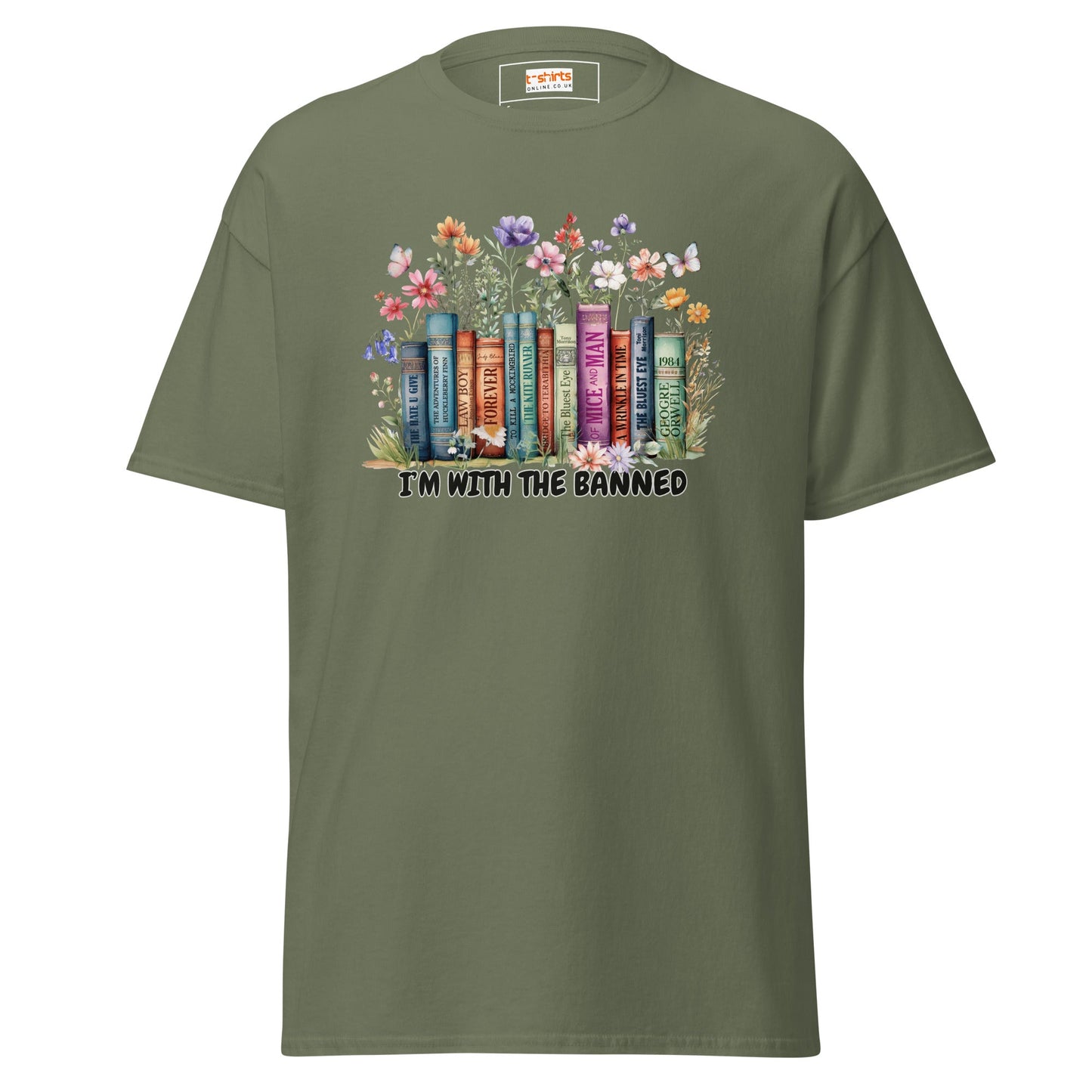 I'm with the Banned T-Shirt | Graphic Political Tee - Military Green - T-Shirts Online