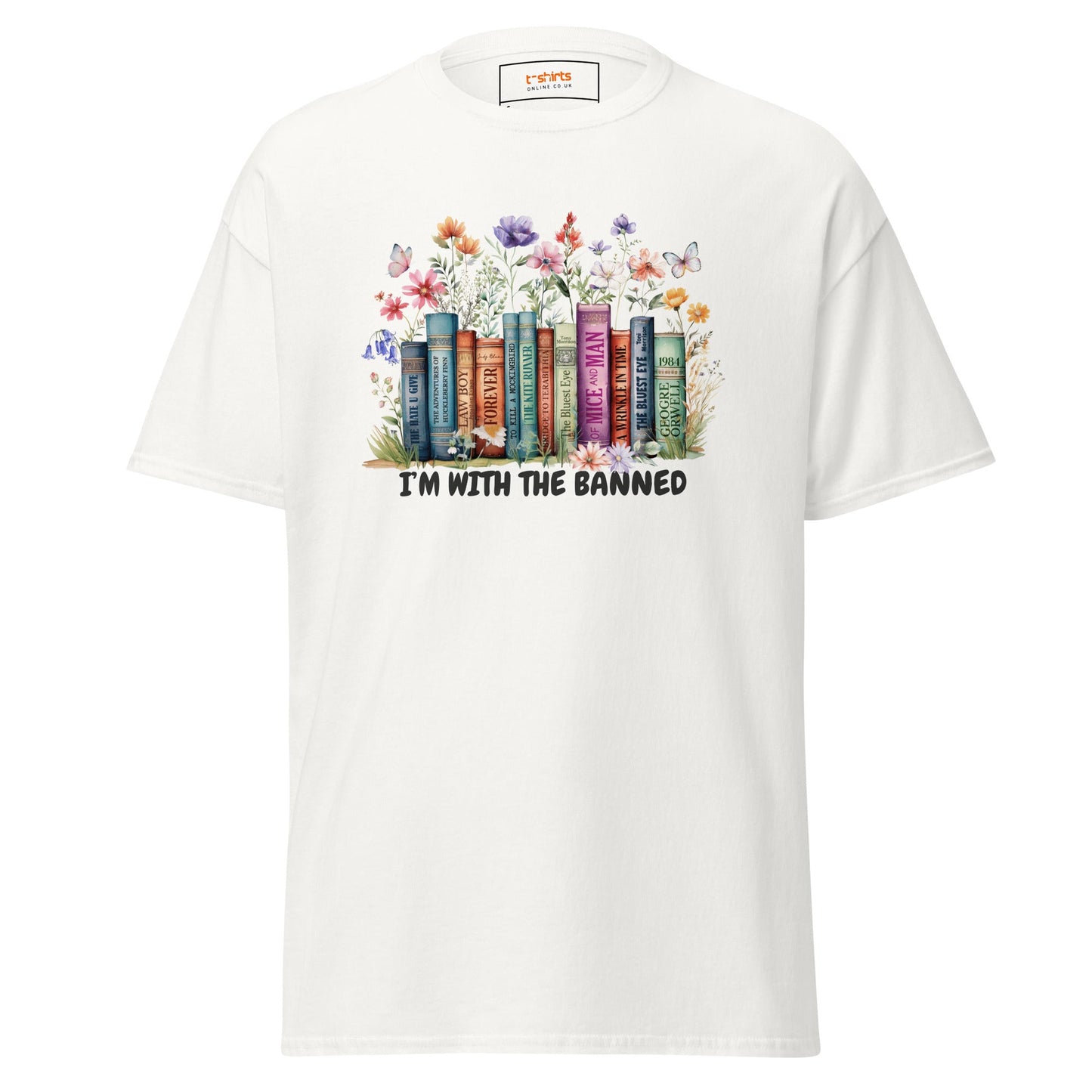 I'm with the Banned T-Shirt | Graphic Political Tee - White - T-Shirts Online