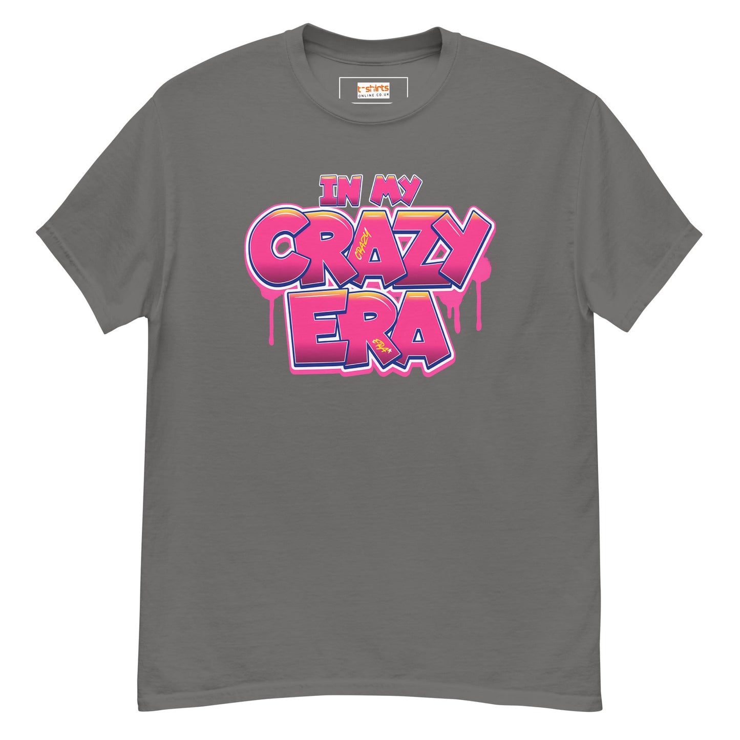 In My Crazy Era T-Shirt | Graphic Bold Tee - Charcoal - T-Shirts Online