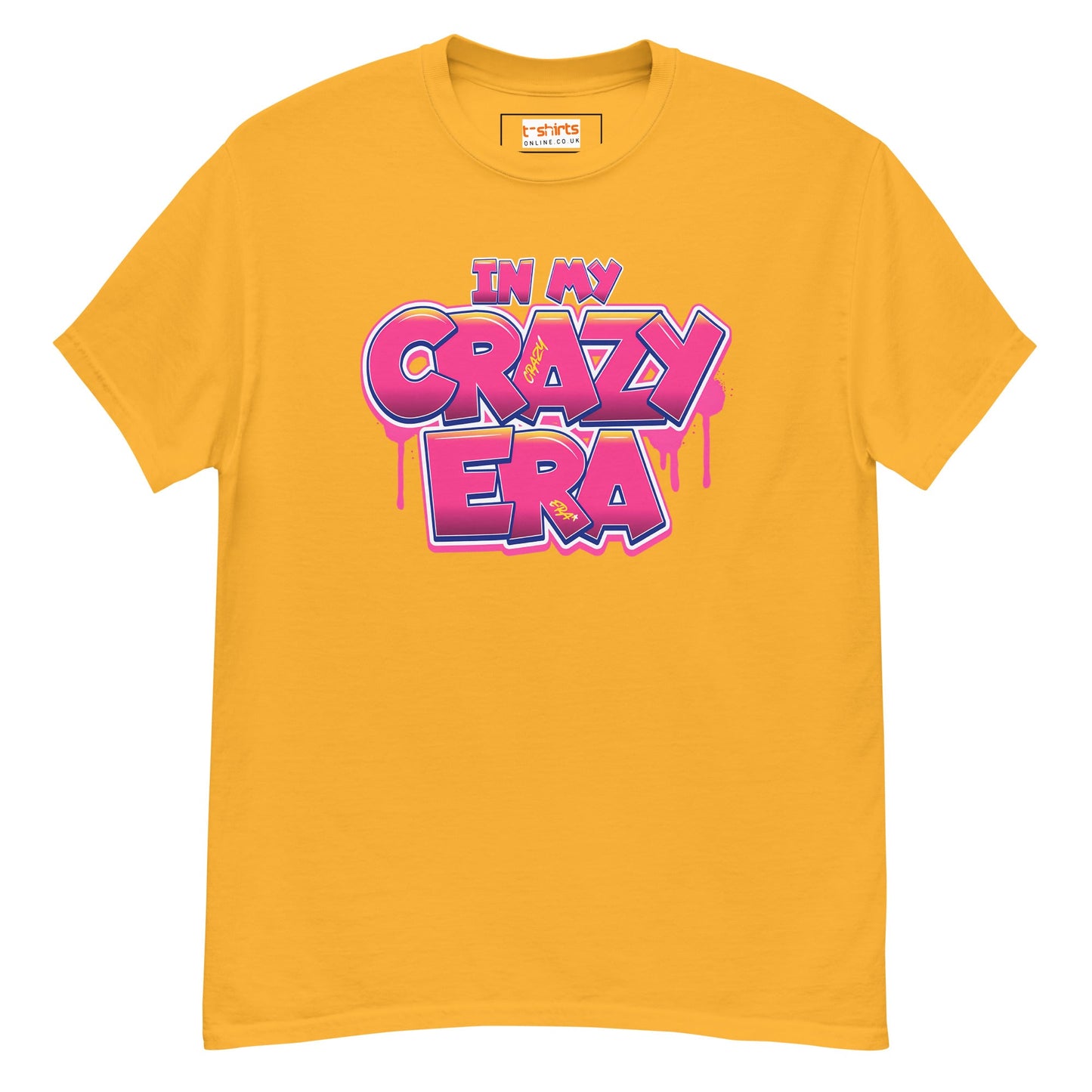 In My Crazy Era T-Shirt | Graphic Bold Tee - Gold - T-Shirts Online
