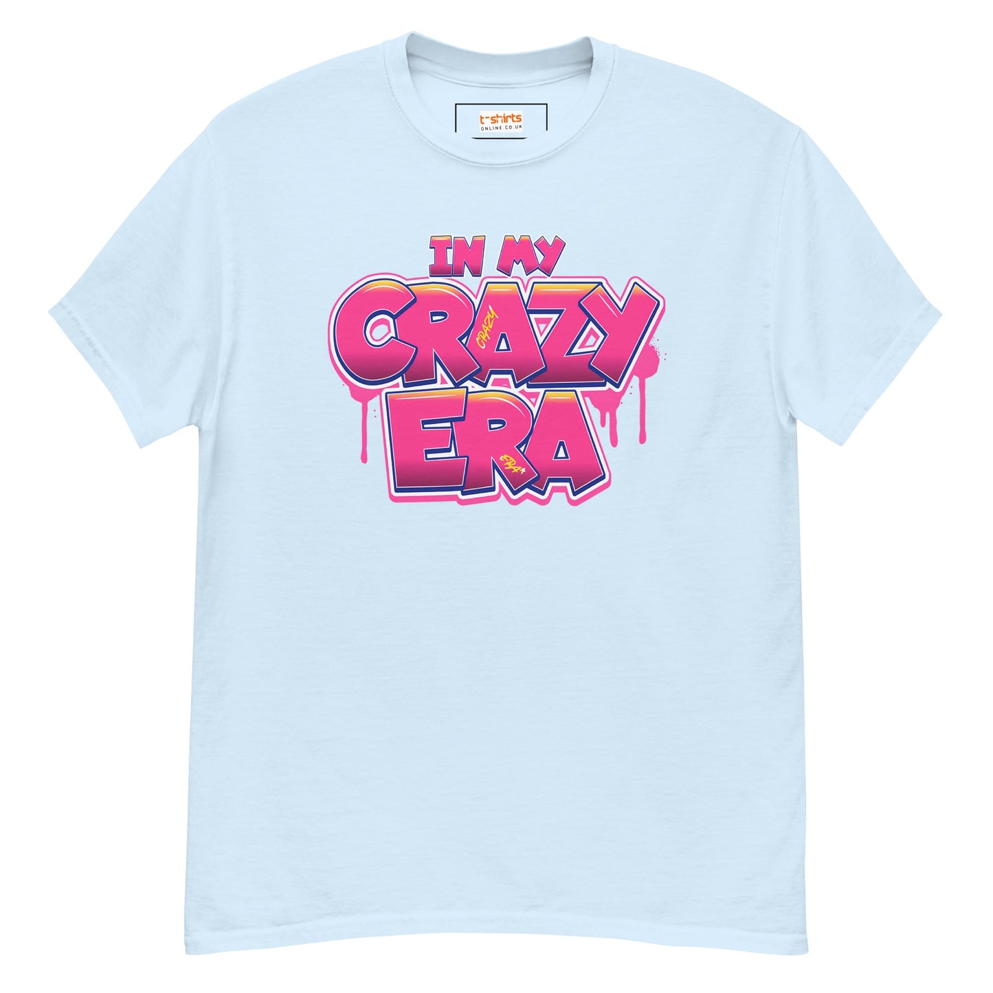 In My Crazy Era T-Shirt | Graphic Bold Tee - Light Blue - T-Shirts Online
