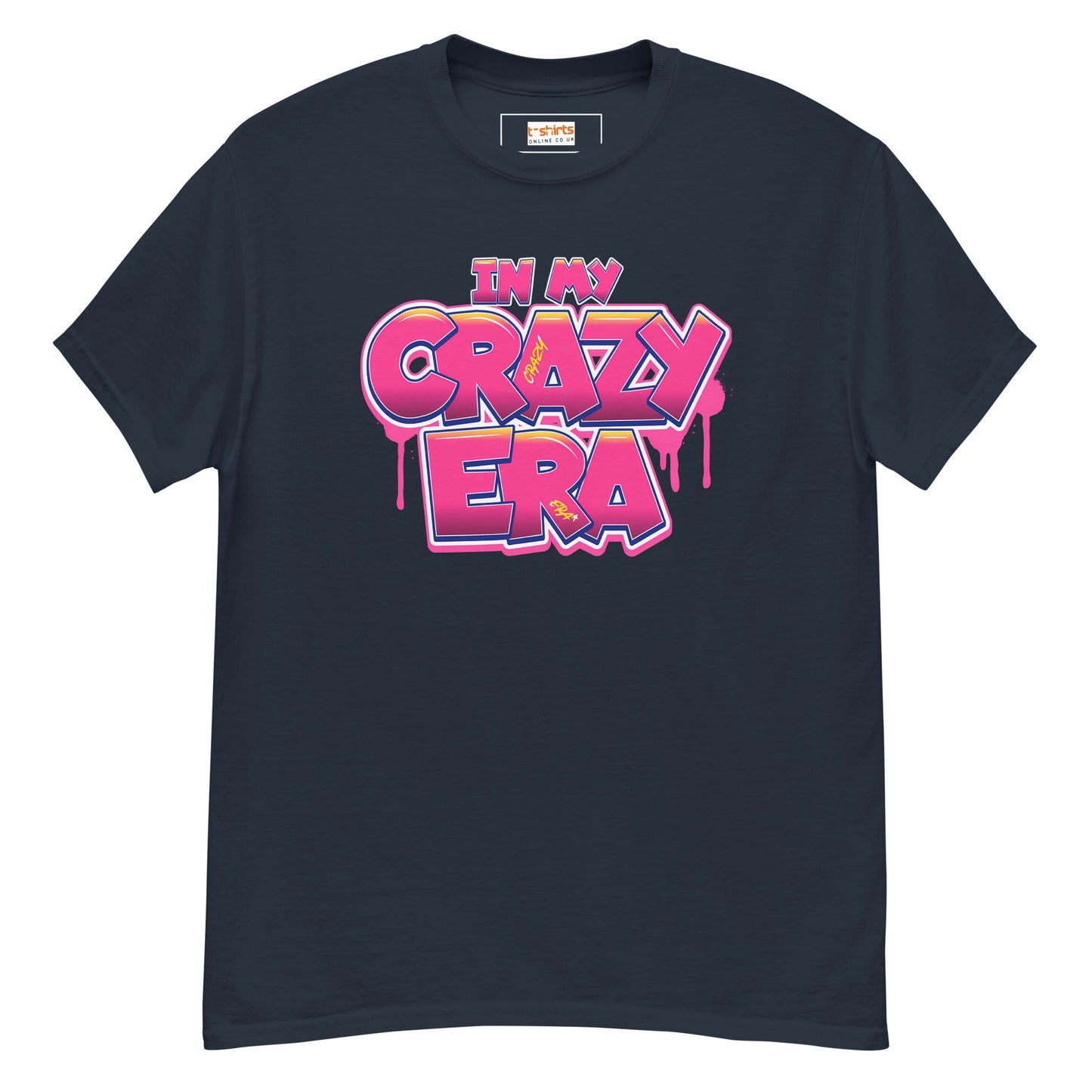 In My Crazy Era T-Shirt | Graphic Bold Tee - Navy - T-Shirts Online