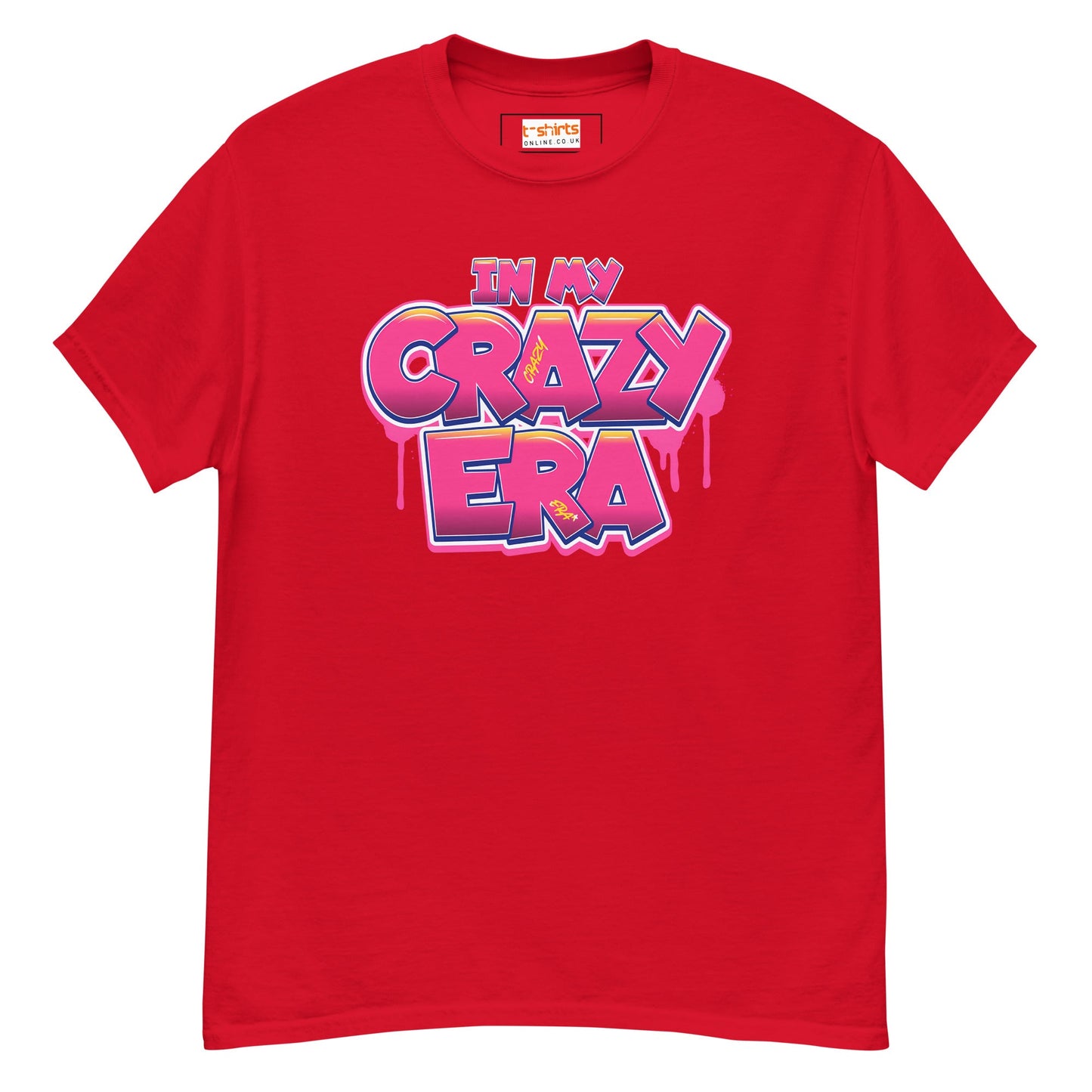 In My Crazy Era T-Shirt | Graphic Bold Tee - Red - T-Shirts Online