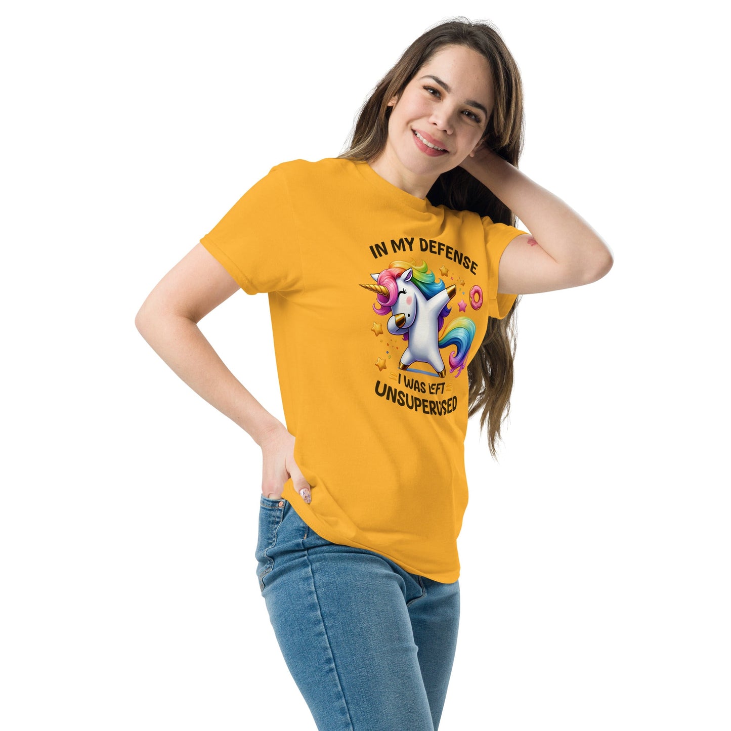 In My Defense | Unicorn T-Shirt - Black - T-Shirts Online