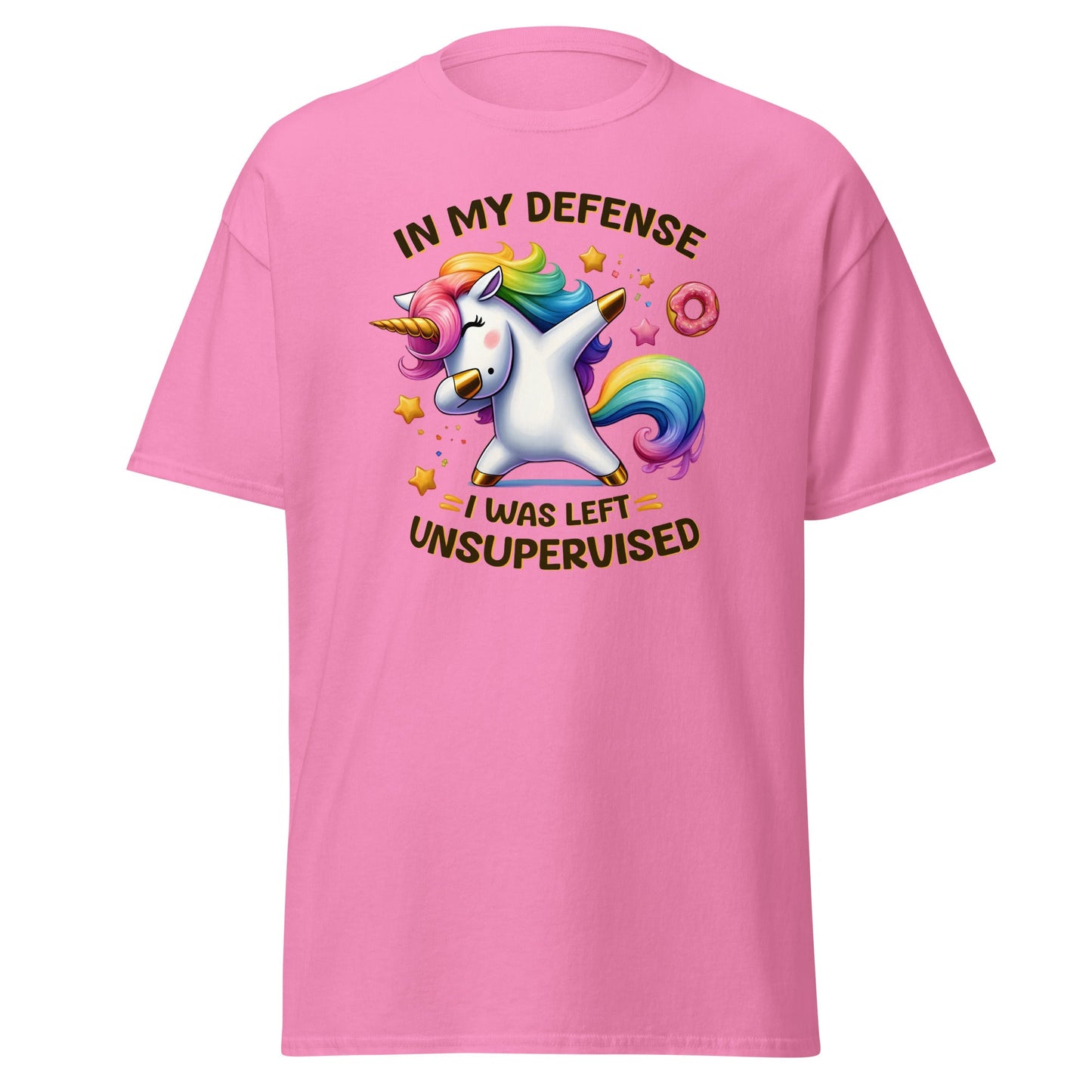 In My Defense | Unicorn T-Shirt - Azalea - T-Shirts Online