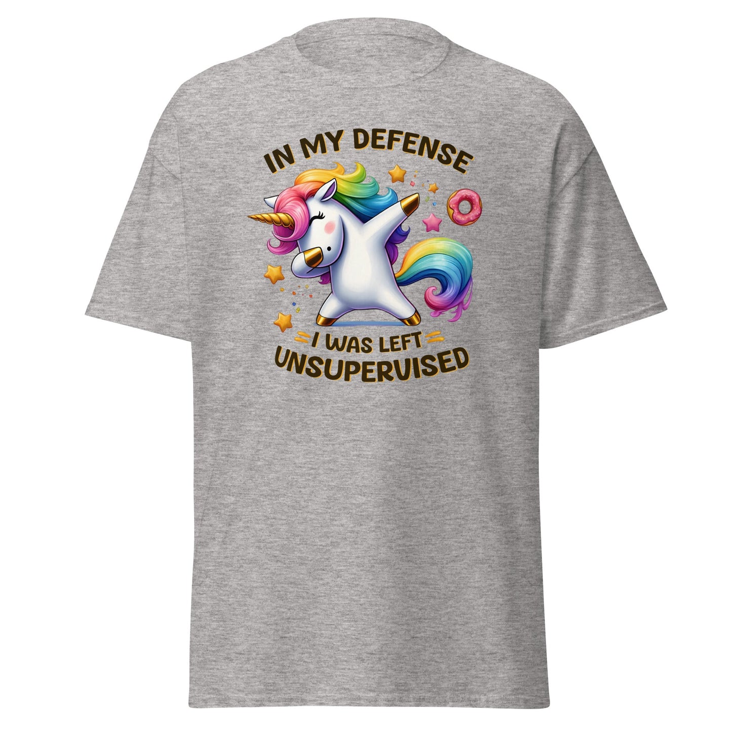 In My Defense | Unicorn T-Shirt - Sport Grey - T-Shirts Online