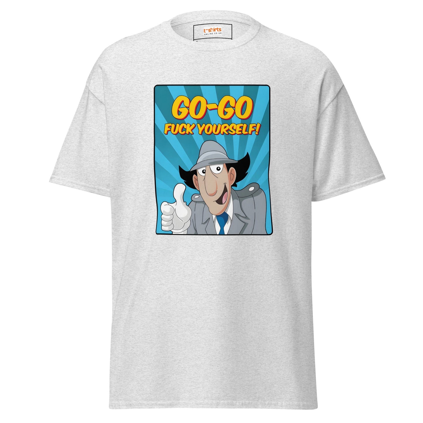 Inspector Gadget | Go Go f#ck Yourself T-Shirt - Ash - T-Shirts Online