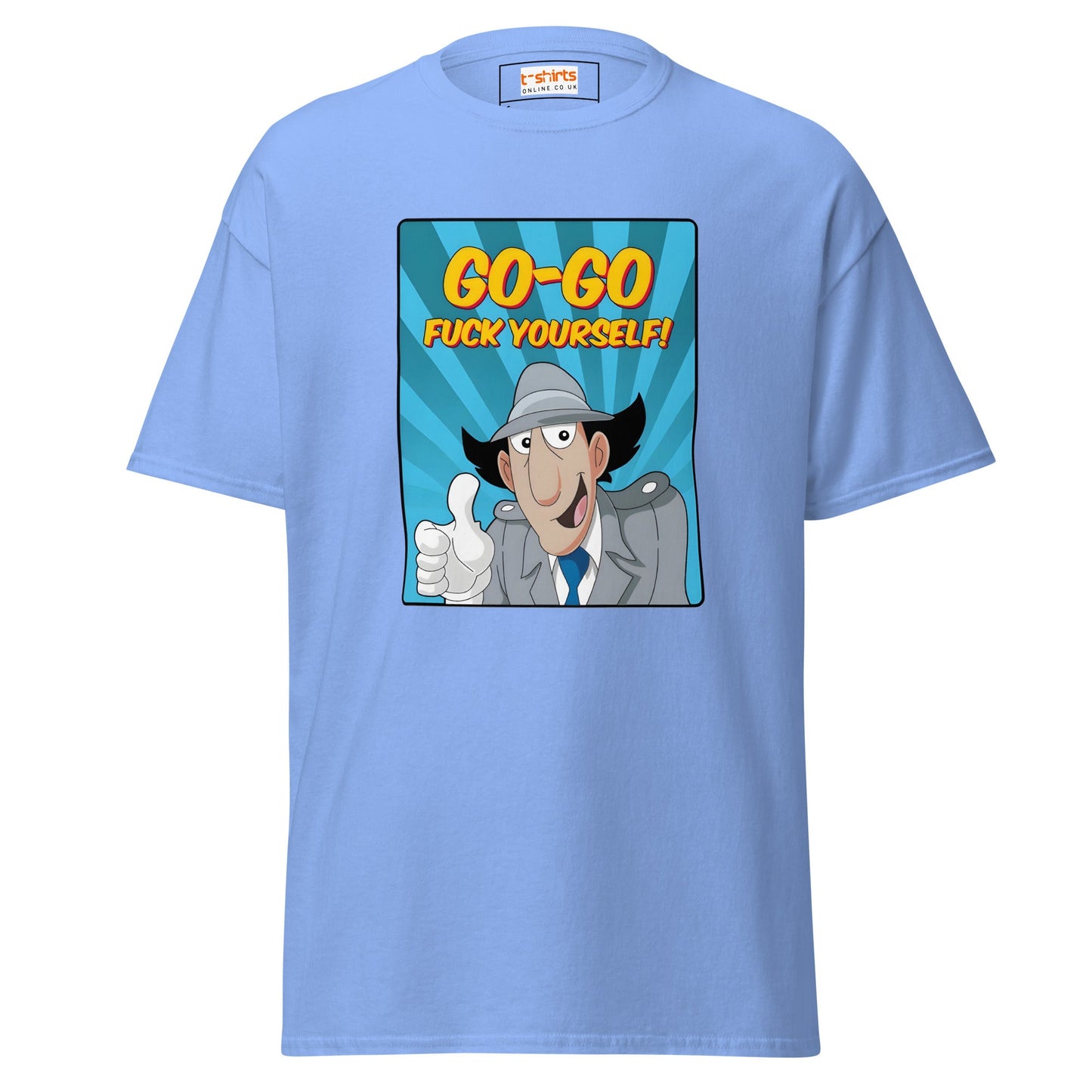 Inspector Gadget | Go Go f#ck Yourself T-Shirt - Carolina Blue - T-Shirts Online