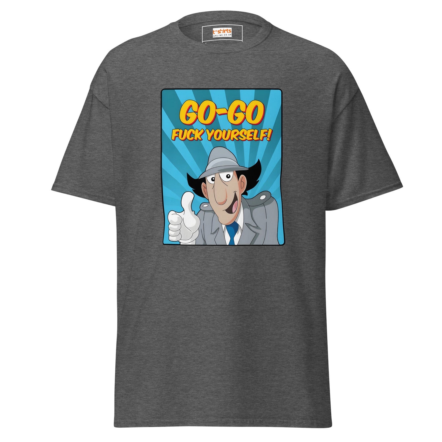 Inspector Gadget | Go Go f#ck Yourself T-Shirt - Dark Heather - T-Shirts Online