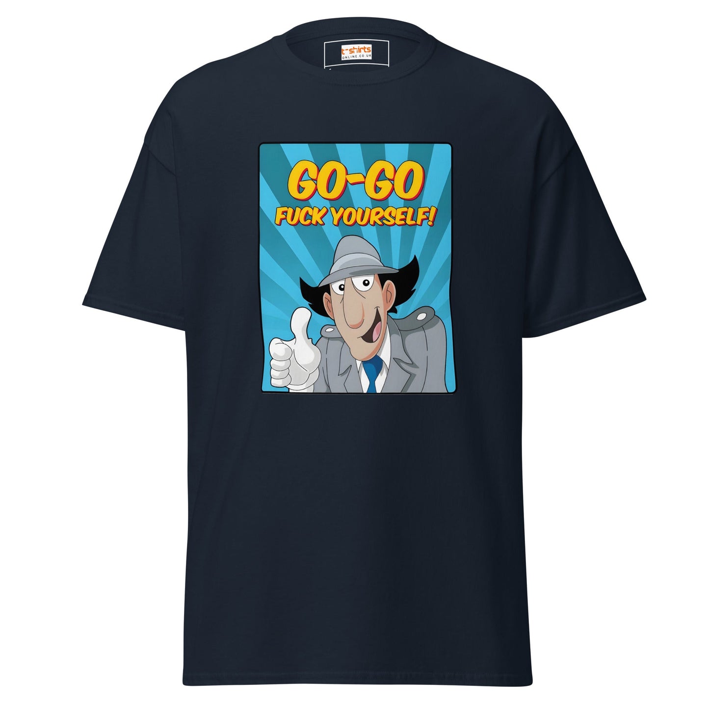 Inspector Gadget | Go Go f#ck Yourself T-Shirt - Navy - T-Shirts Online