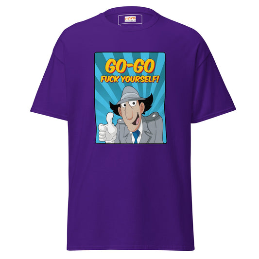 Inspector Gadget | Go Go f#ck Yourself T-Shirt - Purple - T-Shirts Online
