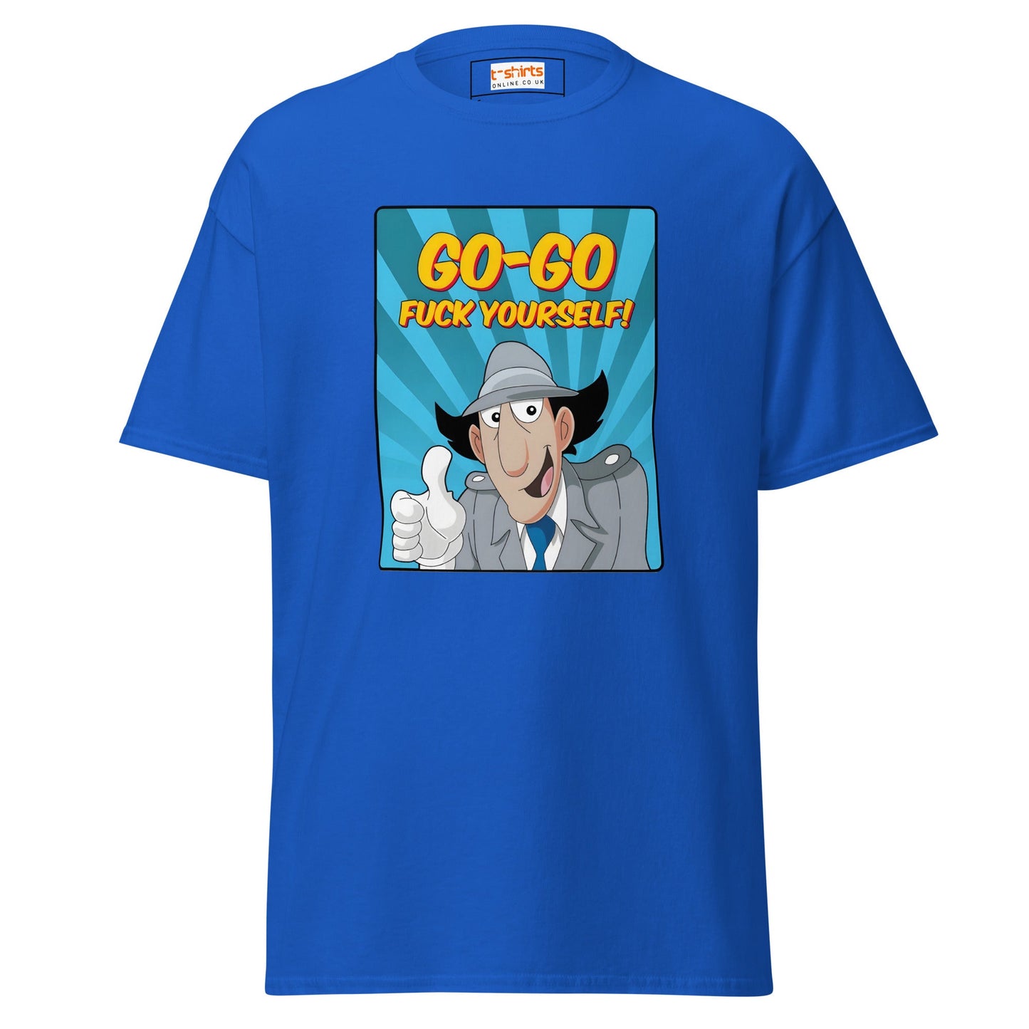 Inspector Gadget | Go Go f#ck Yourself T-Shirt - Royal - T-Shirts Online