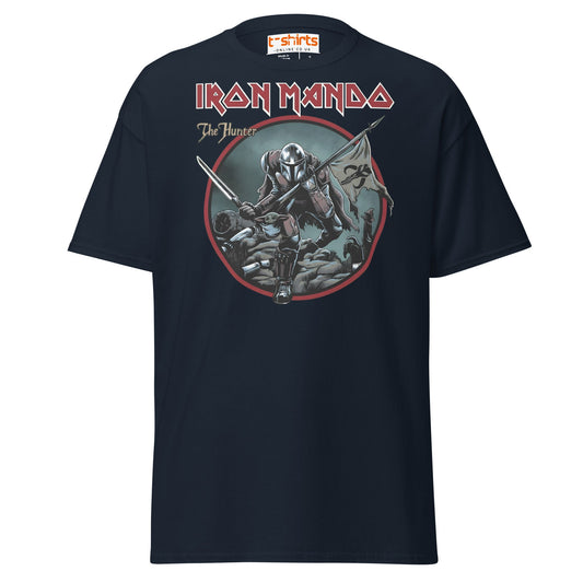 Iron Mando T-Shirt – The Hunter Parody Design Tee - Navy - T-Shirts Online
