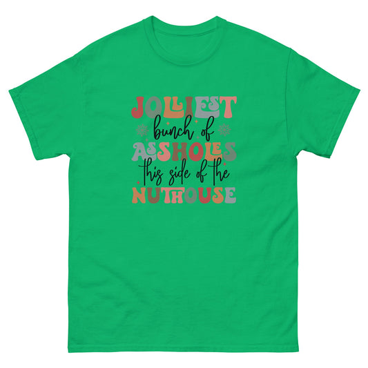 Jolly Christmas | Funny Xmas T-Shirt - Irish Green - T-Shirts Online