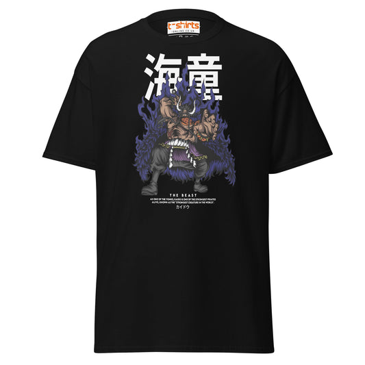 Kaido The Beast T-Shirt | Anime Inspired Tee - Black - T-Shirts Online