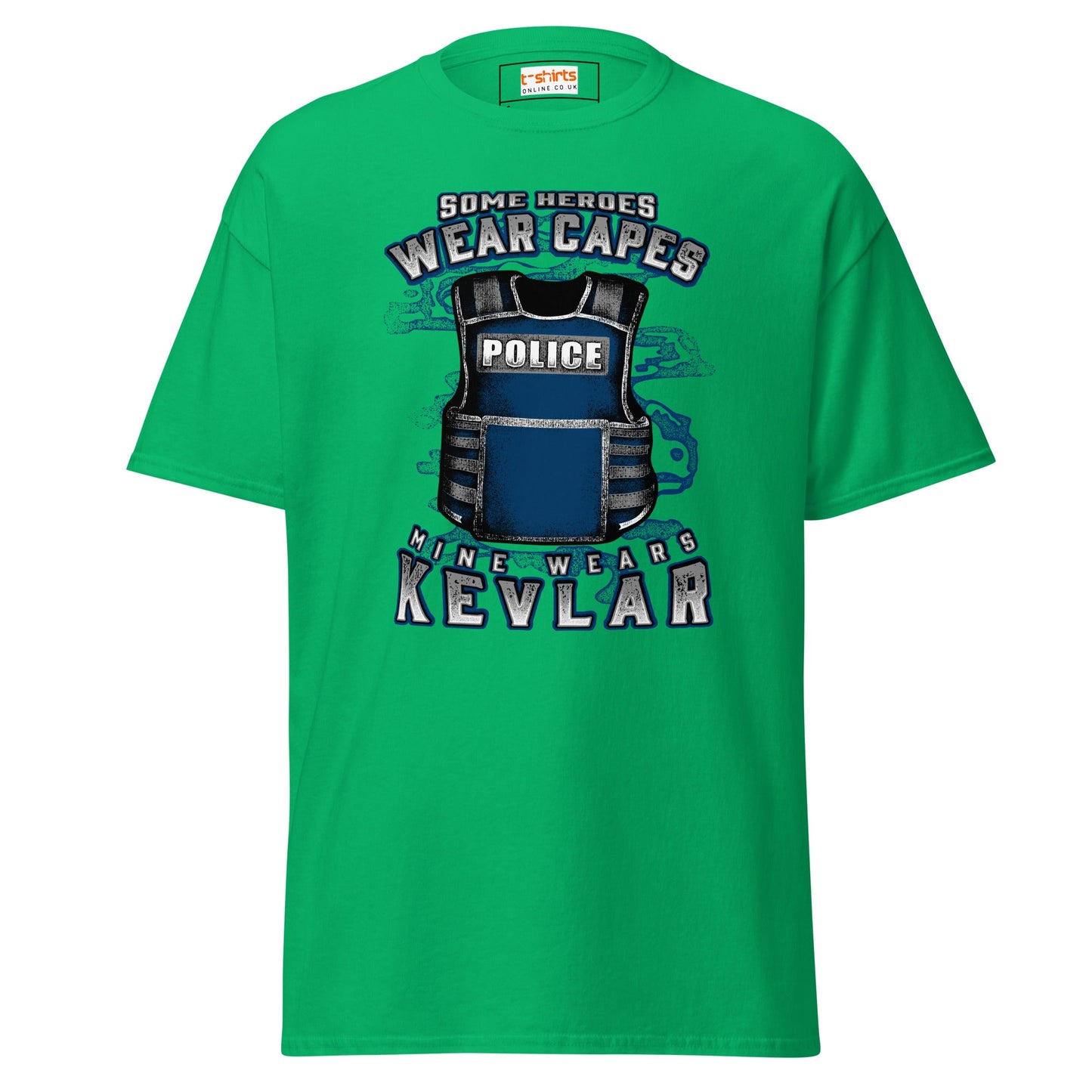 Kevlar Hero | Police T-Shirt - Irish Green - T-Shirts Online