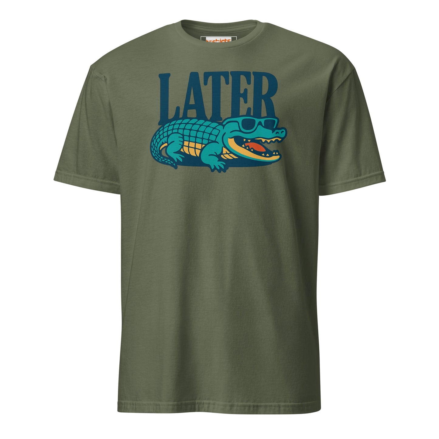 Later Alligator T-Shirt - Military Green - T-Shirts Online