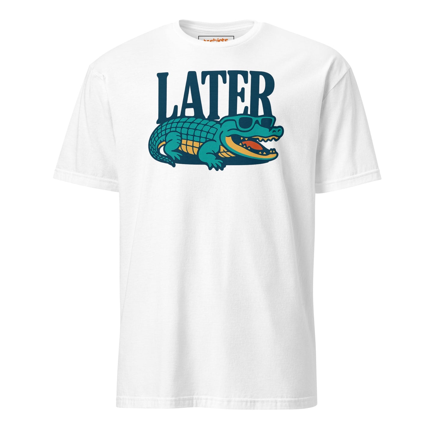 Later Alligator T-Shirt - White - T-Shirts Online