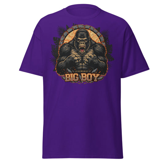 Legendary Big Boy Gorilla Power T-Shirt - Purple - T-Shirts Online