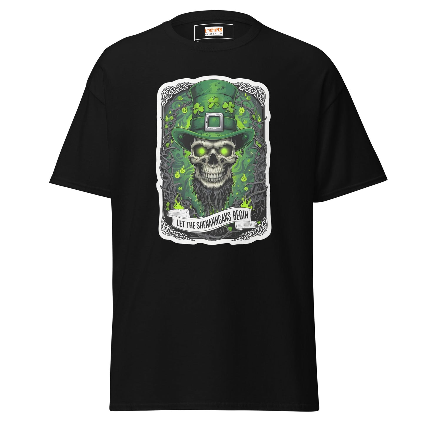 Let the Shenanigans Begin | Paddys Day T-Shirt - Black - T-Shirts Online