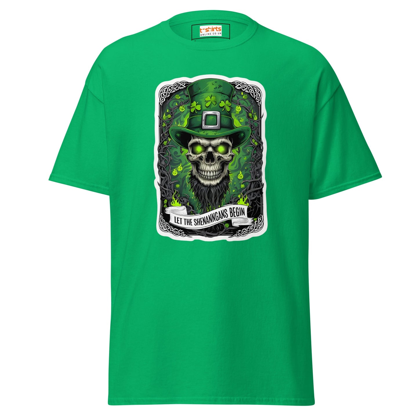Let the Shenanigans Begin | Paddys Day T-Shirt - Irish Green - T-Shirts Online