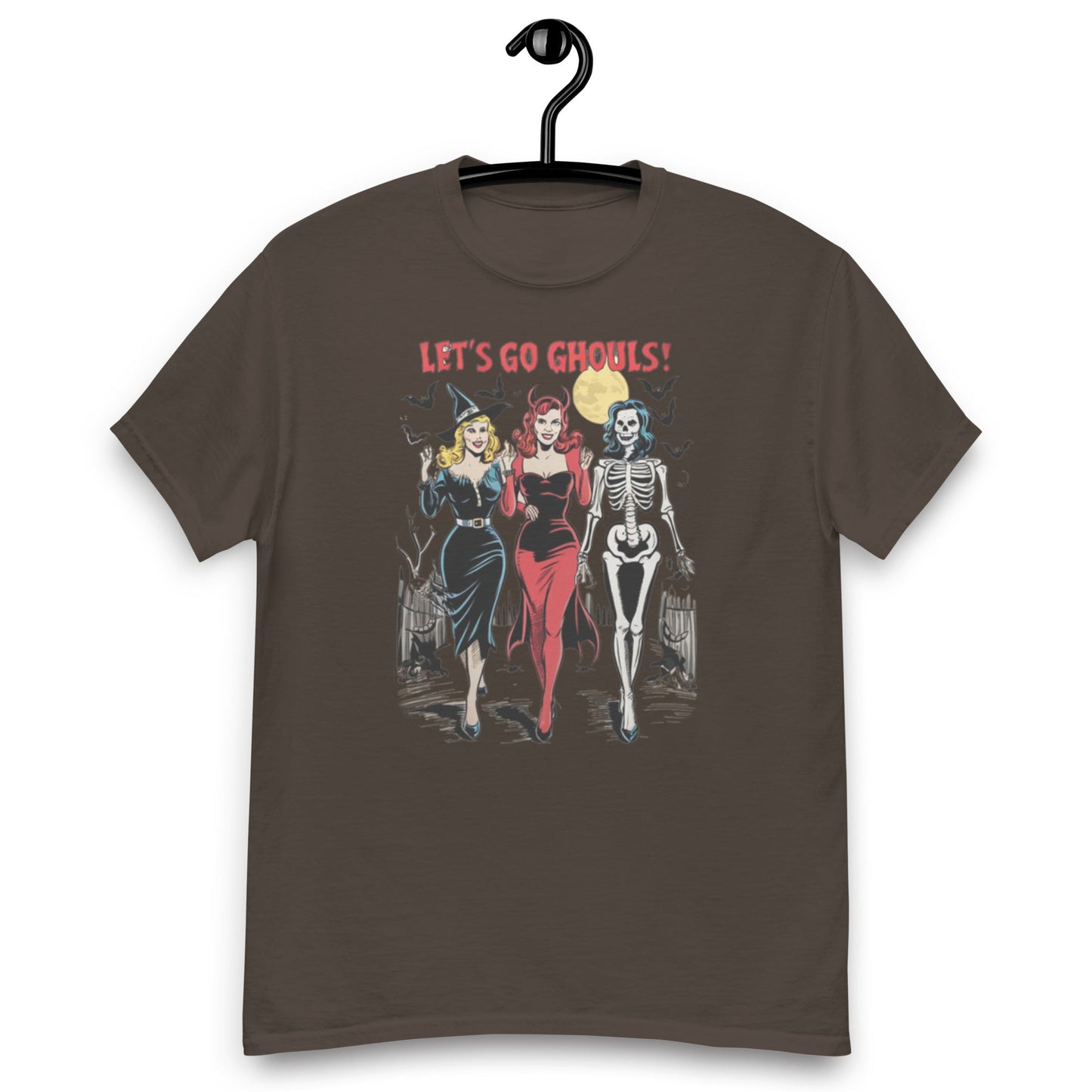 Let's Go Ghouls | Halloween | Unisex classic tee - Dark Chocolate - T-Shirts Online