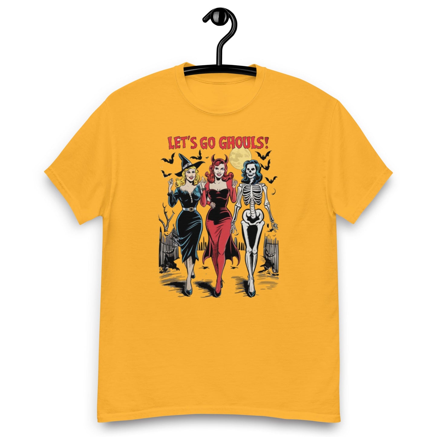 Let's Go Ghouls | Halloween | Unisex classic tee - Gold - T-Shirts Online