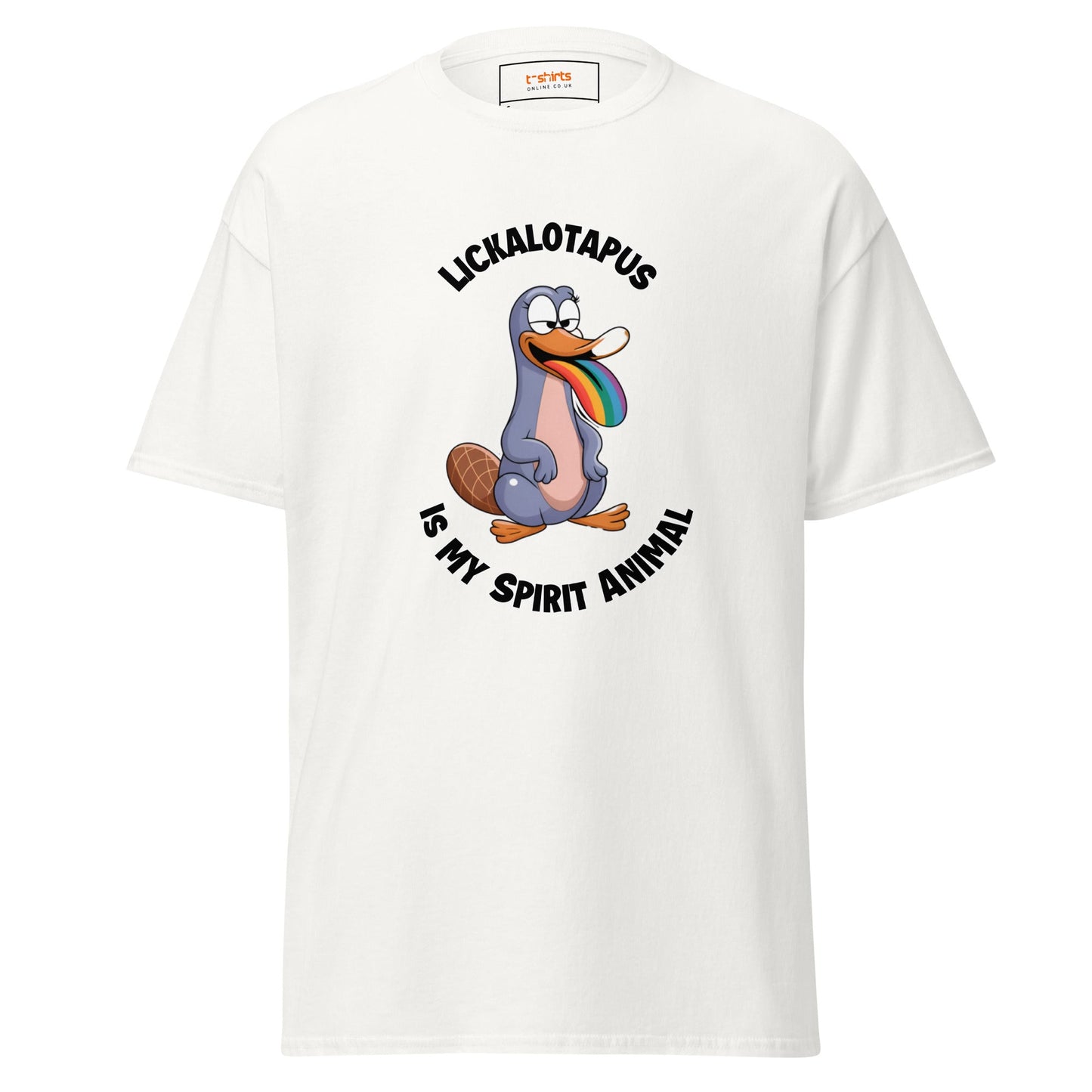 Lickalotapus | Risque T-Shirt - White - T-Shirts Online