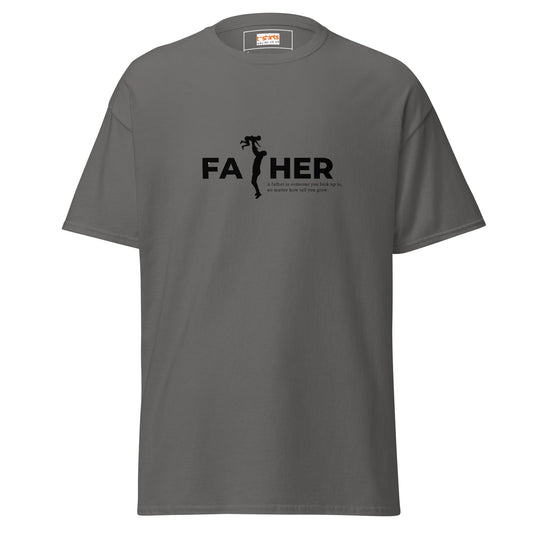 Look Up | Father T-Shirt - Charcoal - T-Shirts Online
