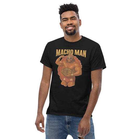 Macho Man T-Shirt | Legendary Wrestling Tee - Black - T-Shirts Online