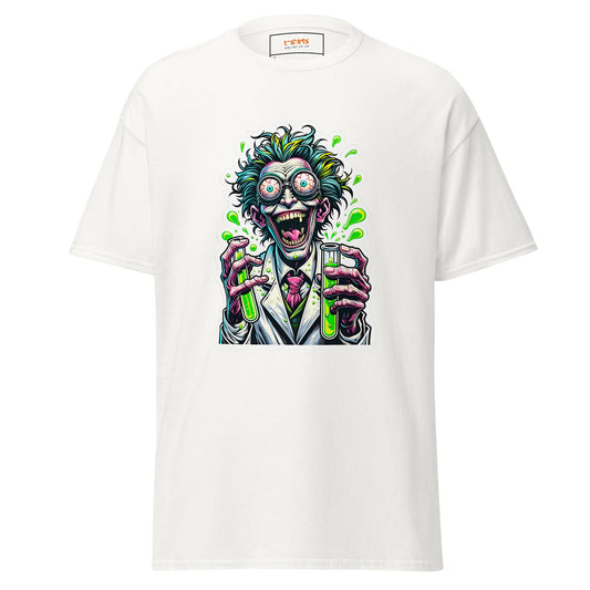 Mad Scientist | Men's Graphic T-Shirt - White - T-Shirts Online