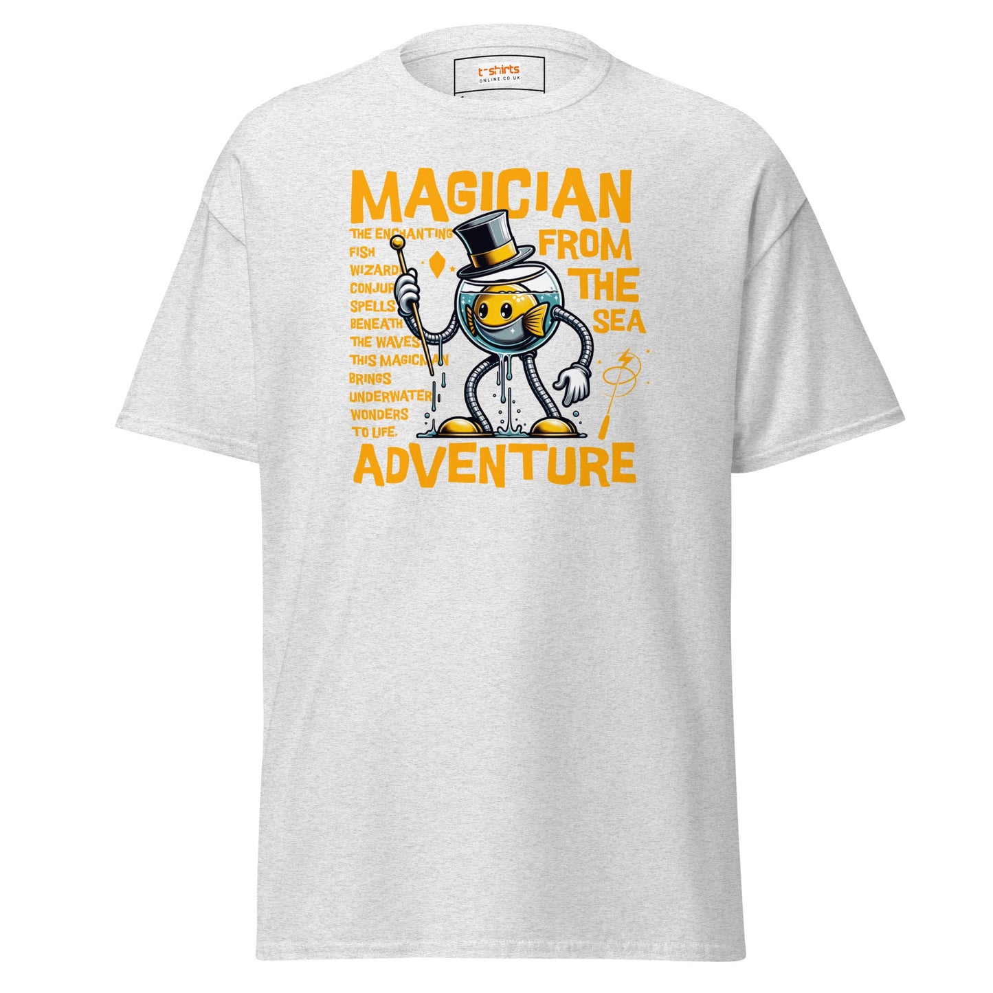 Magician From the Sea | Fishing T-Shirt - Ash - T-Shirts Online