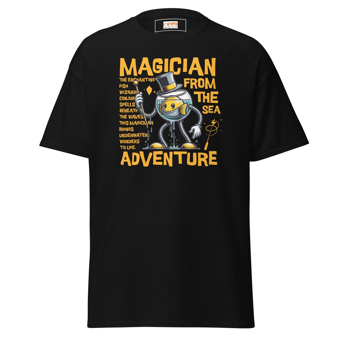Magician From the Sea | Fishing T-Shirt - Black - T-Shirts Online