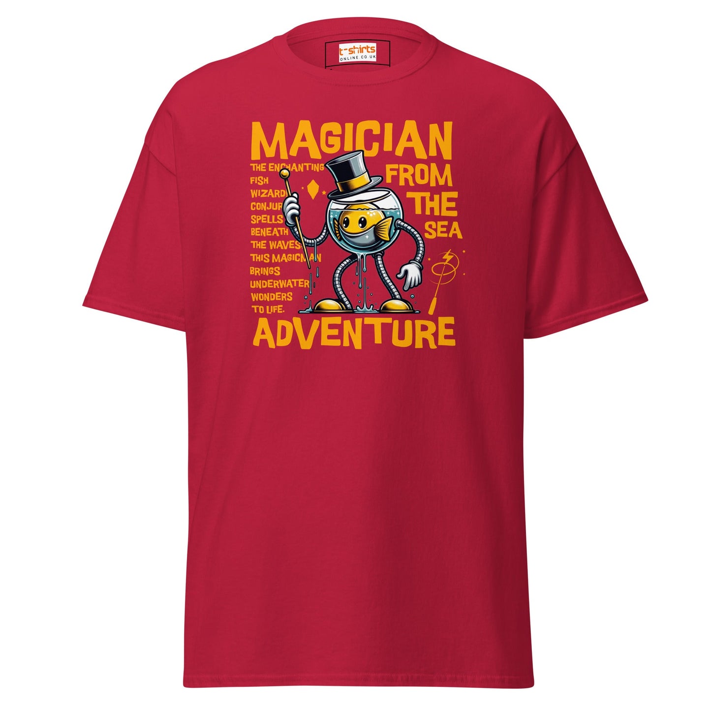 Magician From the Sea | Fishing T-Shirt - Cardinal - T-Shirts Online