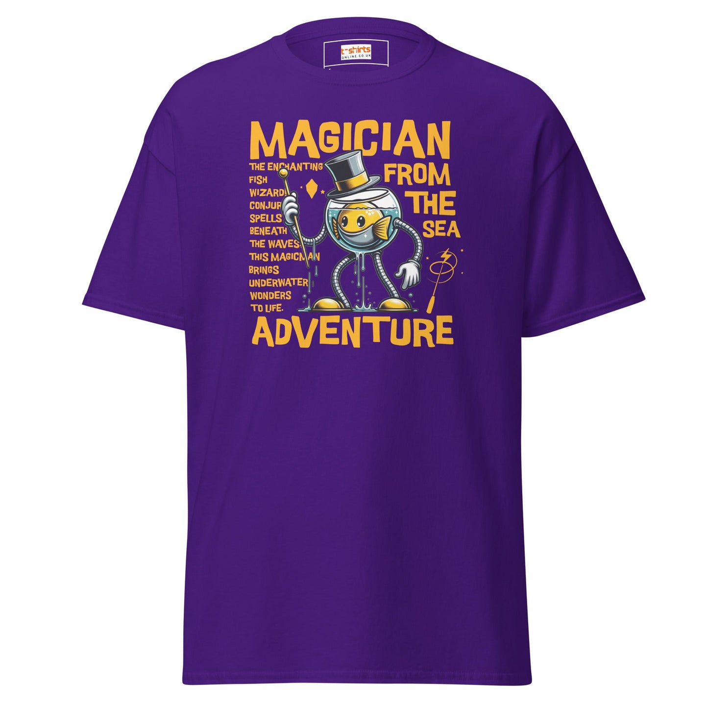Magician From the Sea | Fishing T-Shirt - Purple - T-Shirts Online