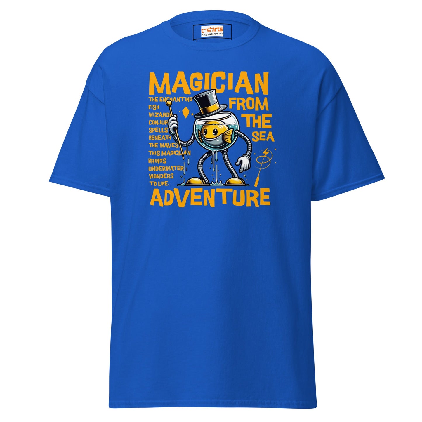 Magician From the Sea | Fishing T-Shirt - Royal - T-Shirts Online