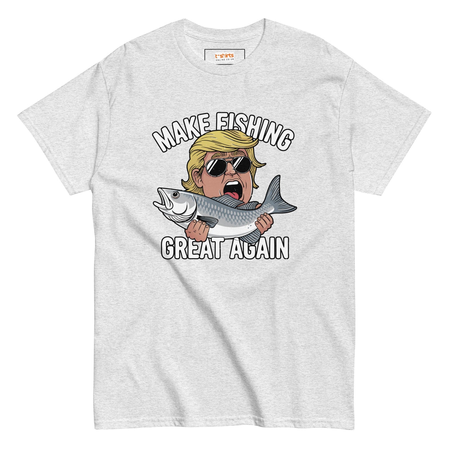 Make Fishing Great Again | Unisex Fishing T-Shirt - Ash - T-Shirts Online