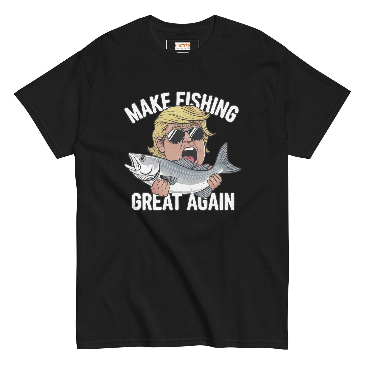 Make Fishing Great Again | Unisex Fishing T-Shirt - Black - T-Shirts Online