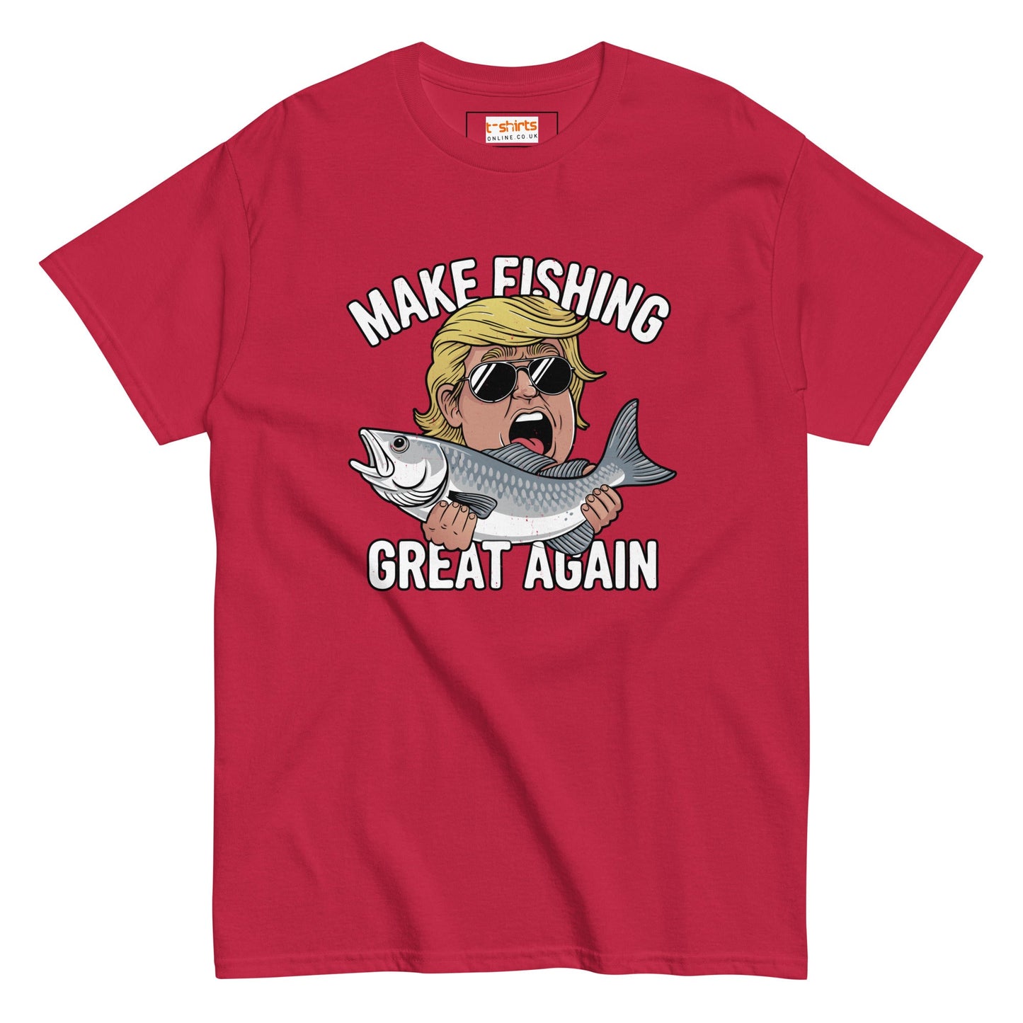 Make Fishing Great Again | Unisex Fishing T-Shirt - Cardinal - T-Shirts Online