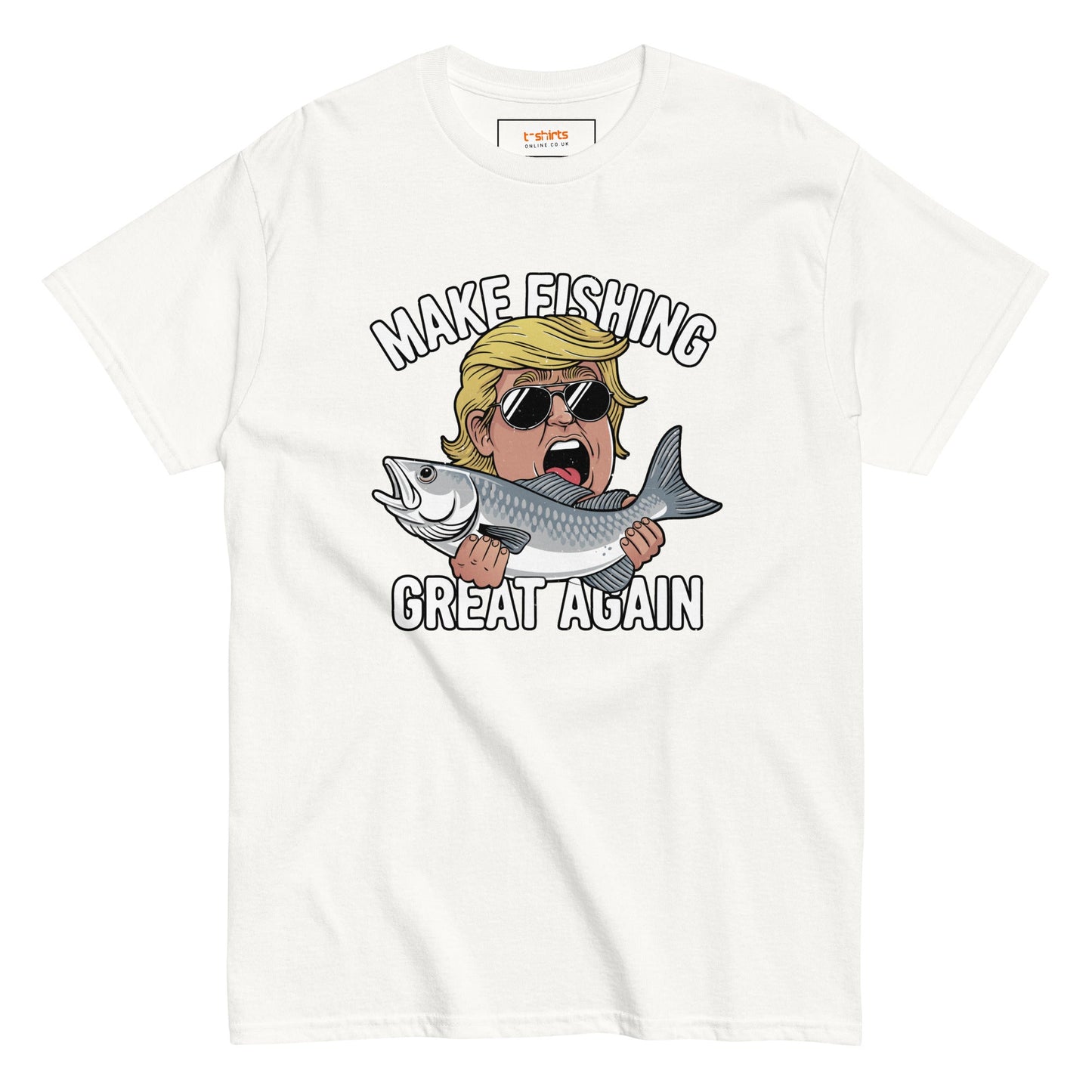 Make Fishing Great Again | Unisex Fishing T-Shirt - White - T-Shirts Online