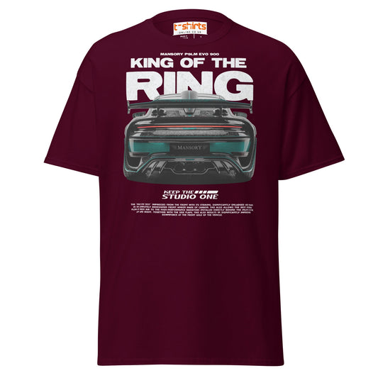 Mansory P9LM Evo 900 T-Shirt | King of the Ring Tee - Maroon - T-Shirts Online