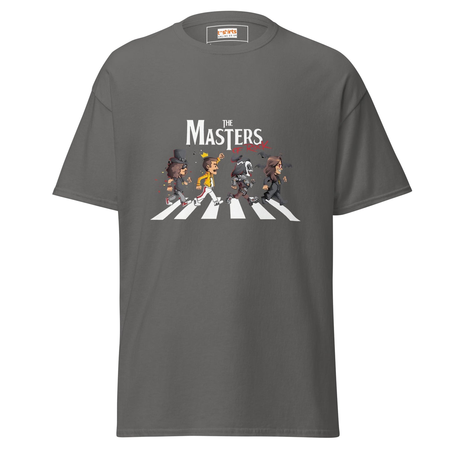 Masters of Rock | Music T-Shirt - Charcoal - T-Shirts Online