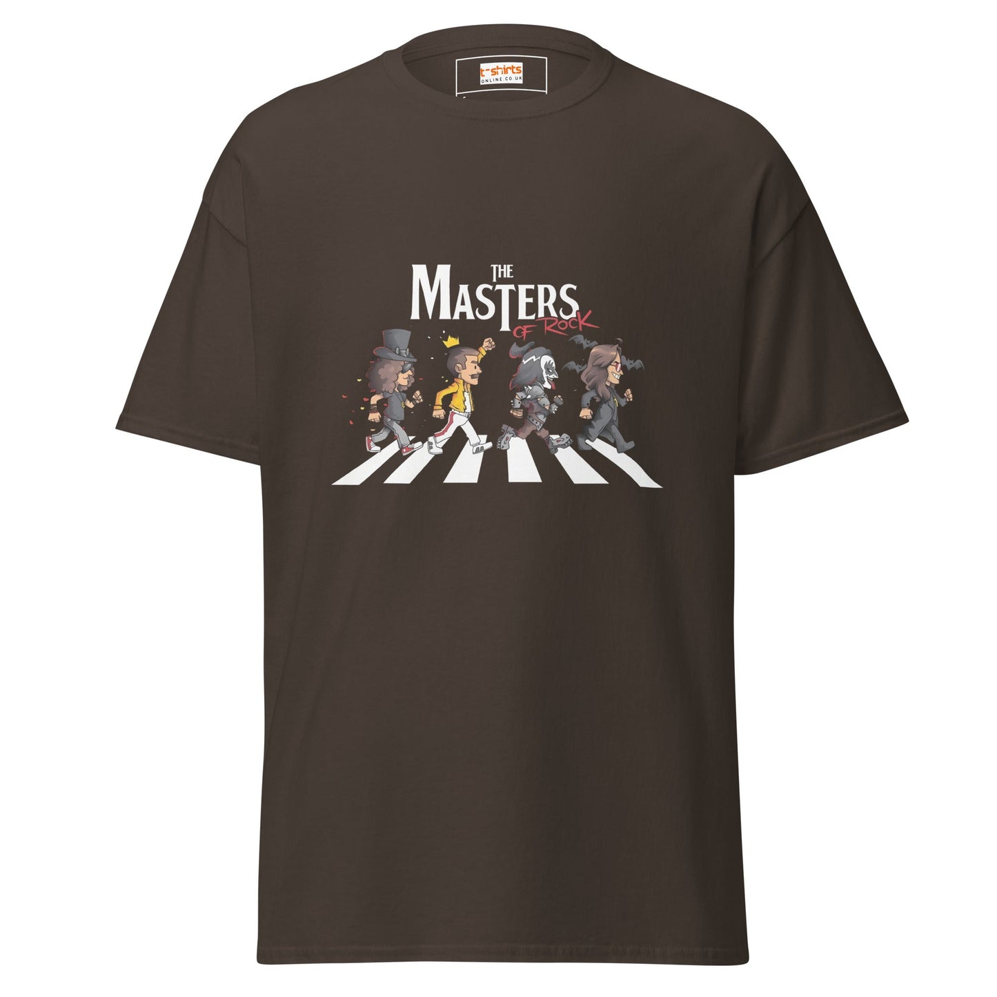 Masters of Rock | Music T-Shirt - Dark Chocolate - T-Shirts Online