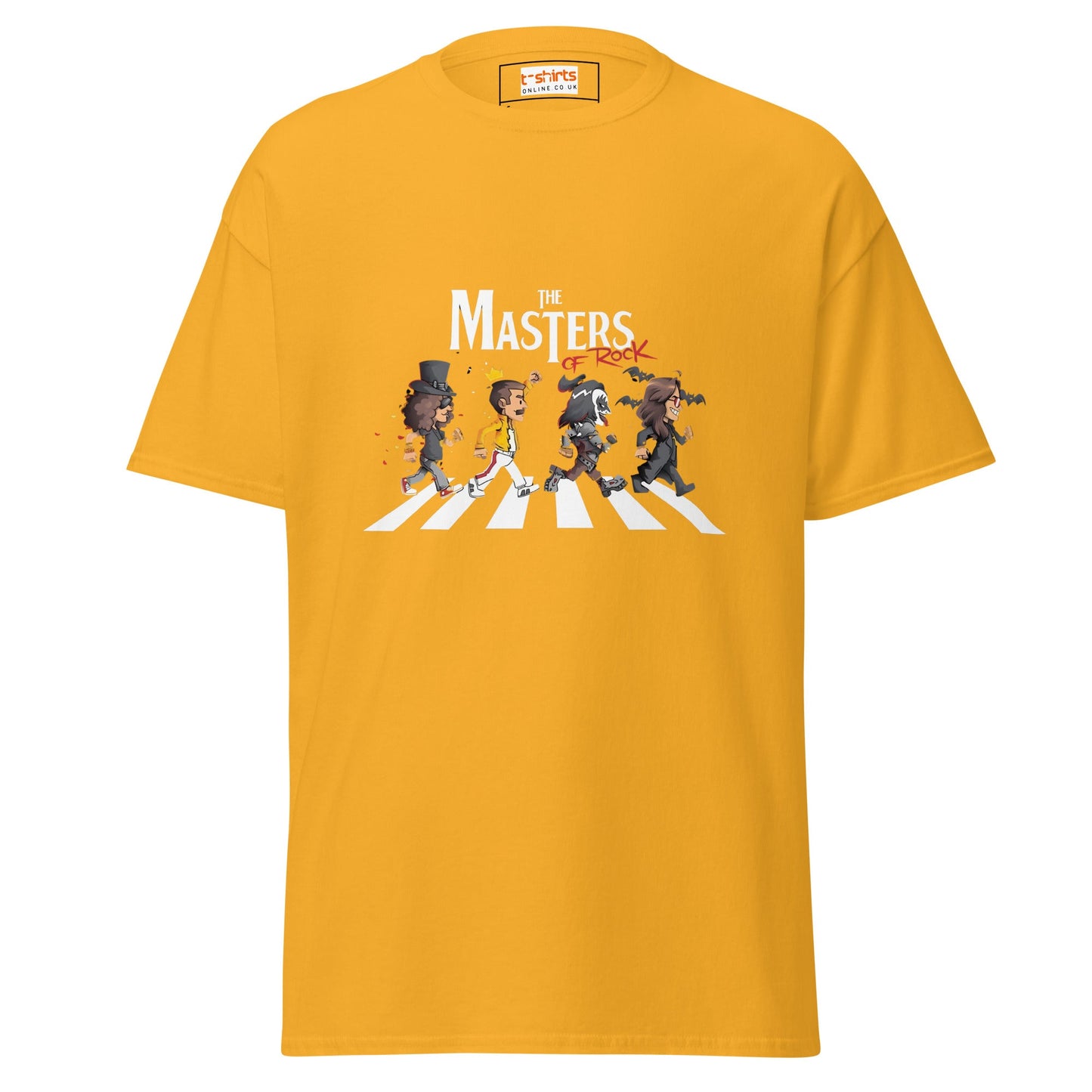 Masters of Rock | Music T-Shirt - Gold - T-Shirts Online