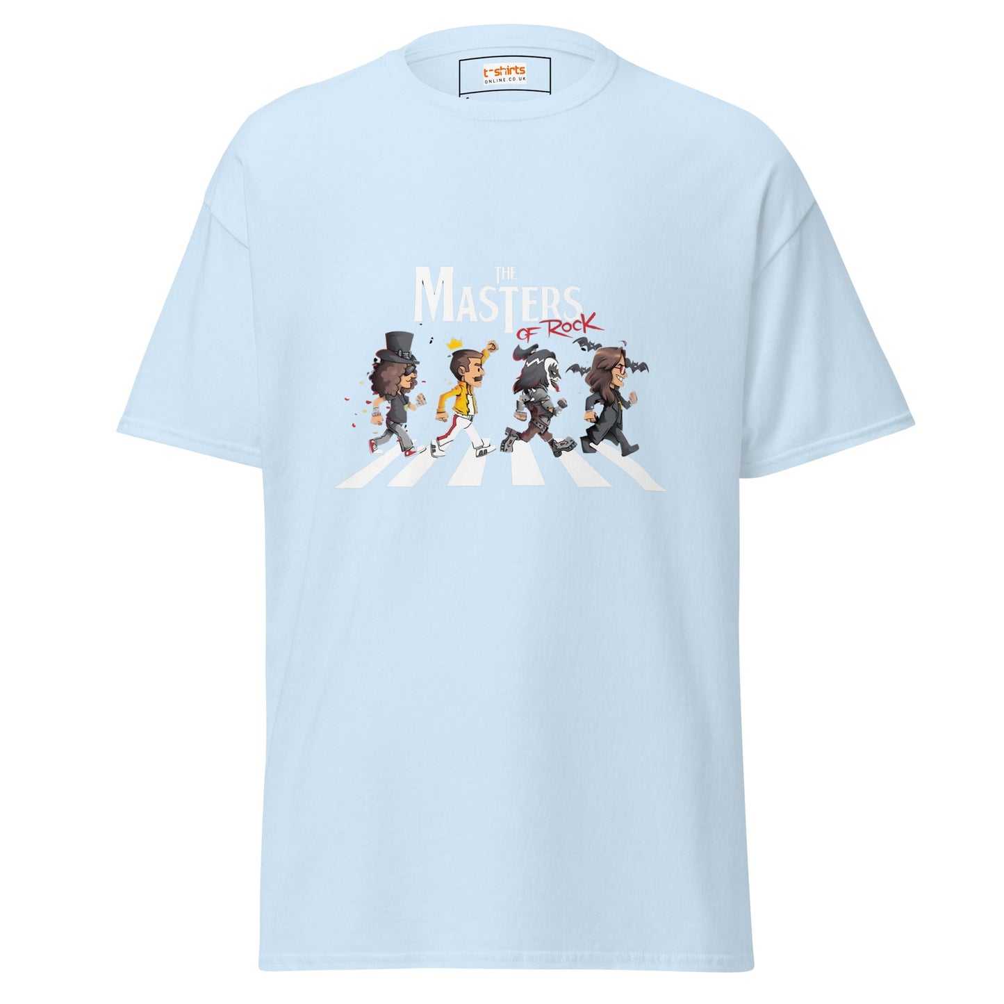 Masters of Rock | Music T-Shirt - Light Blue - T-Shirts Online