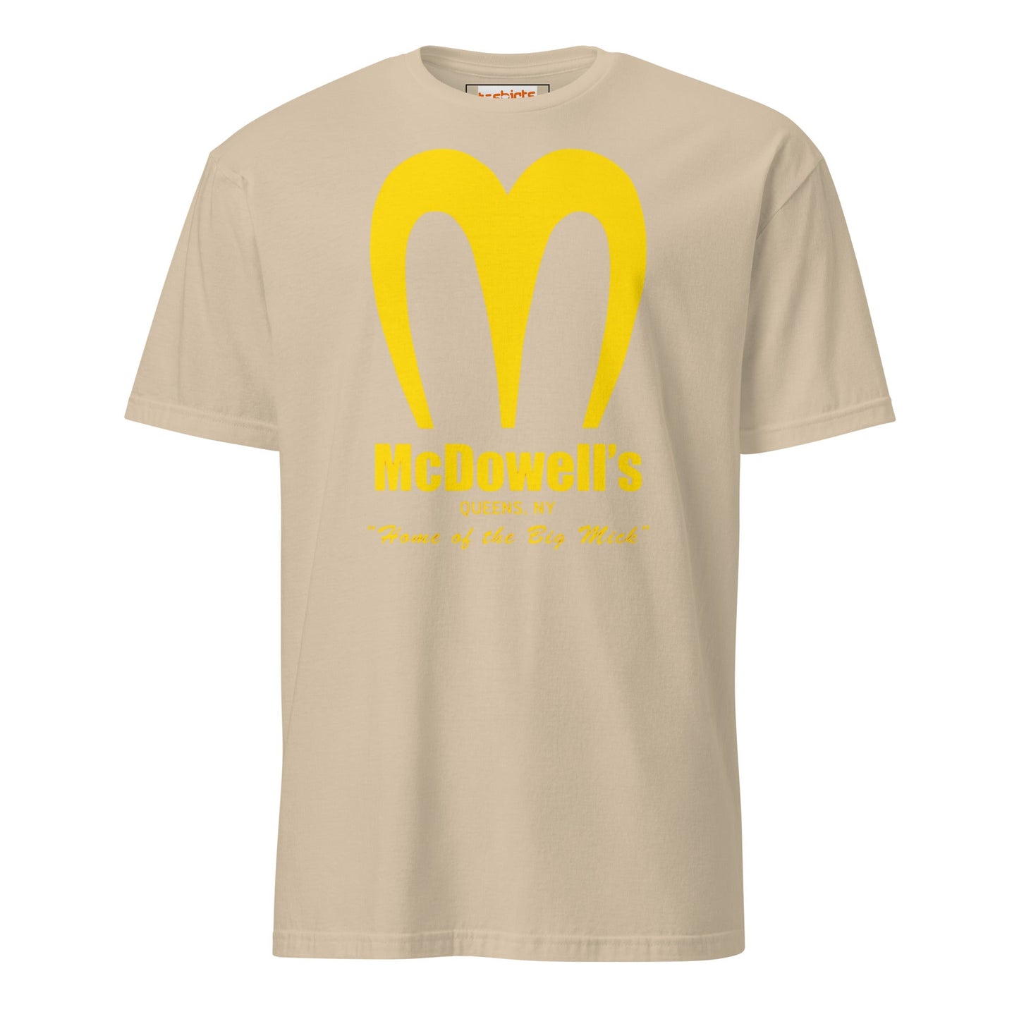 McDowell's T-Shirt | Coming to America Tee - Sand - T-Shirts Online