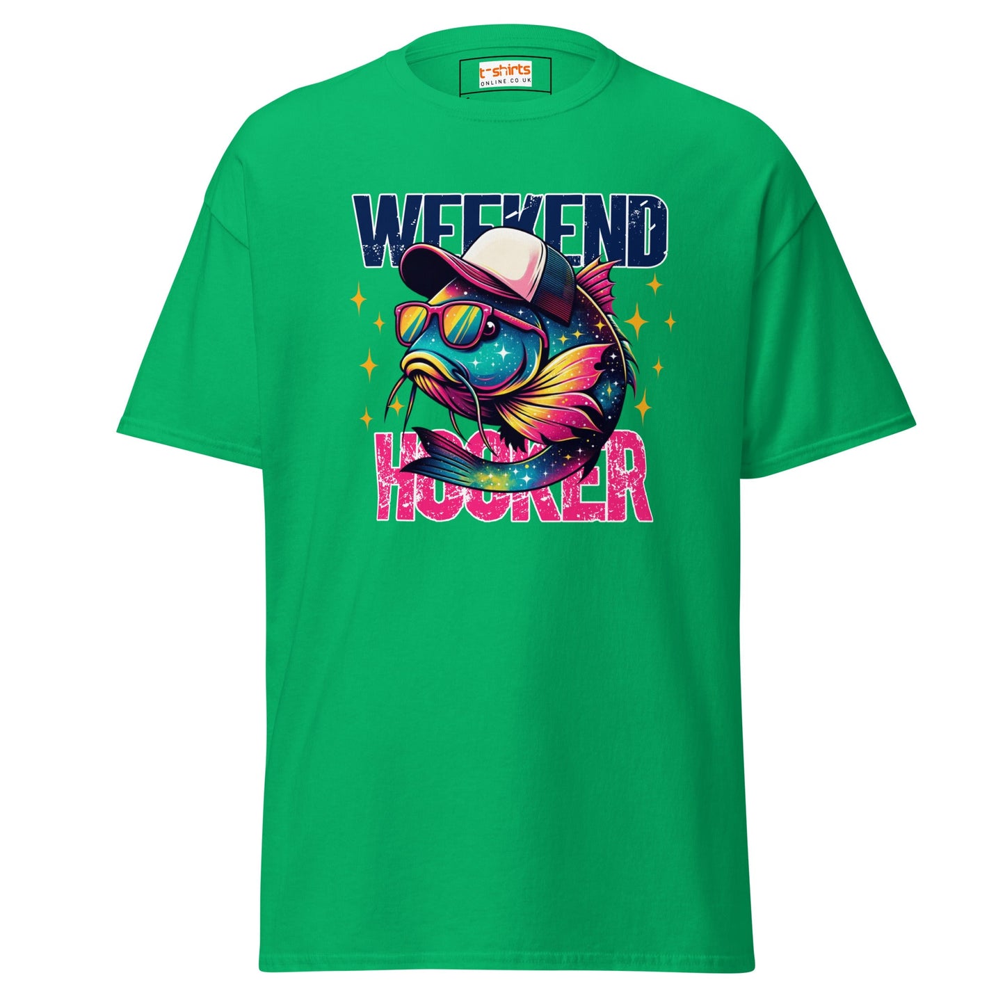 Men's Fishing T-Shirt | Weekend Hooker Tee - Irish Green - T-Shirts Online
