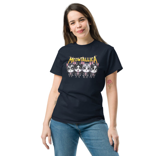 Meowtallica | Cat T-Shirt - Black - T-Shirts Online